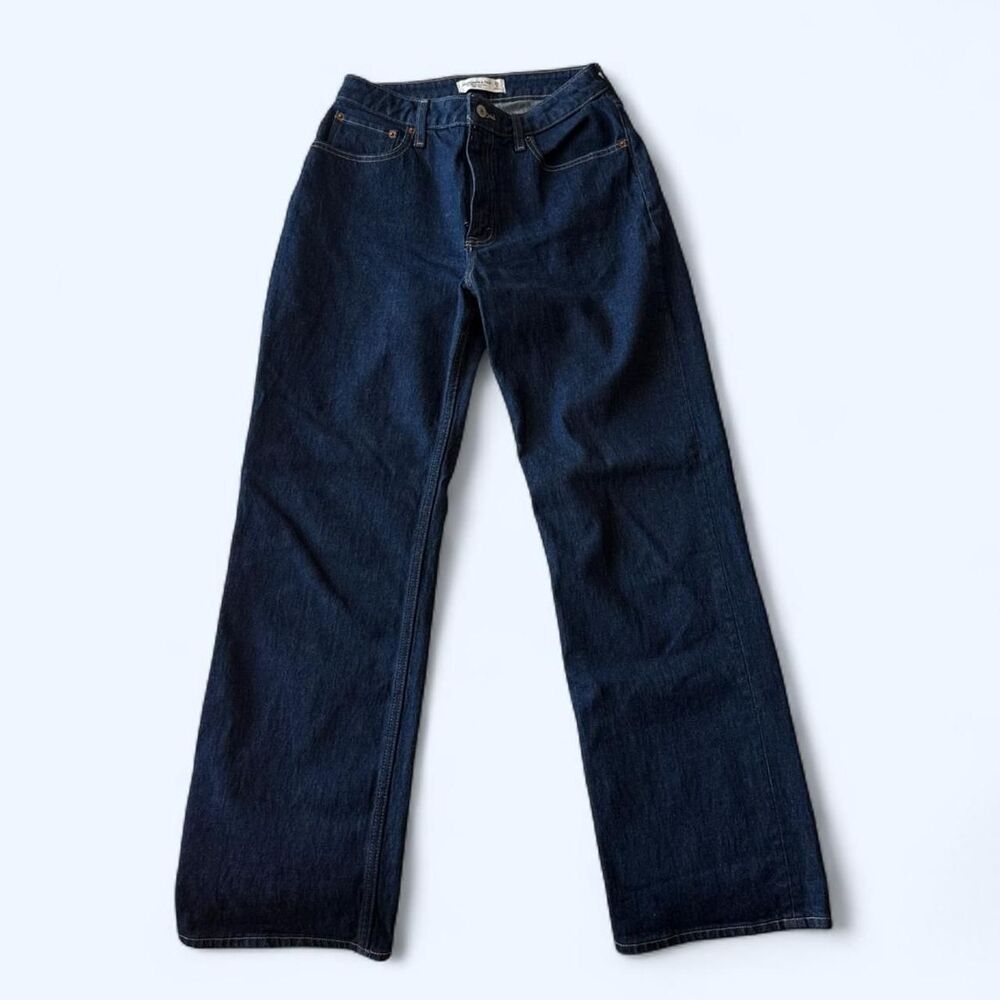 Abercrombie-fitch Women's Blue and Navy Jeans